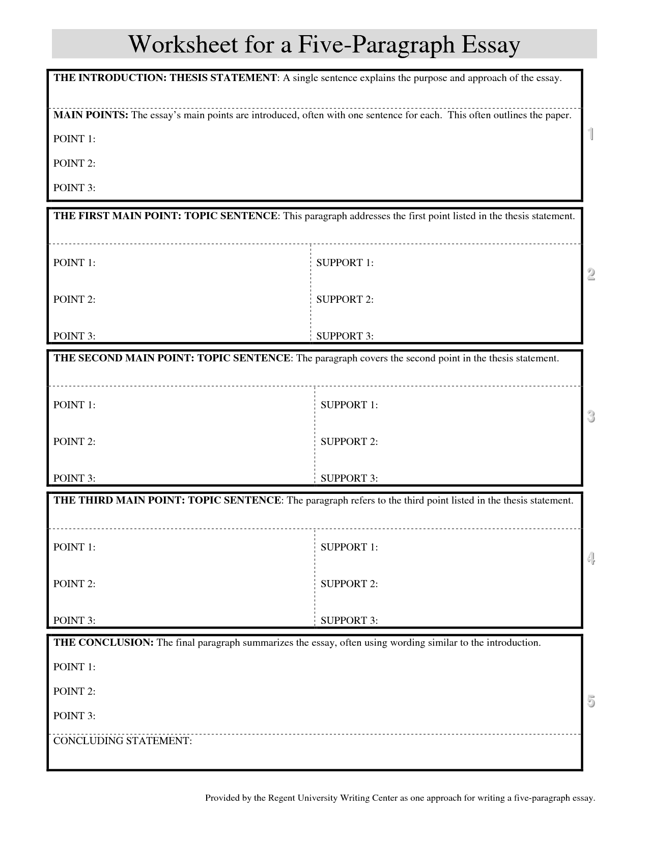 Essay outline worksheet middle school   boatupstateny.com